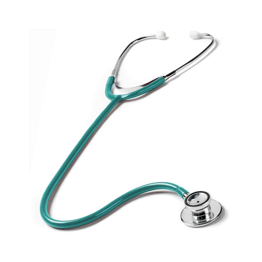 Dual Head Stethoscope
• Traditional aluminum dual head stethoscope with PVC tubing
• Lifetime warranty with free lifetime replacement parts