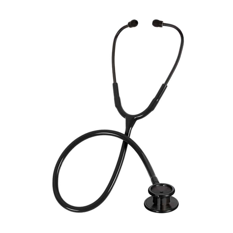 Clinical I® Stethoscope
• All stainless steel construction with ultra-sensitive acoustics
• Internal binaural spring with sound conductor
• Extra thick-walled PVC tubing for optimal sound transference
• Lifetime warranty with free lifetime replacement parts