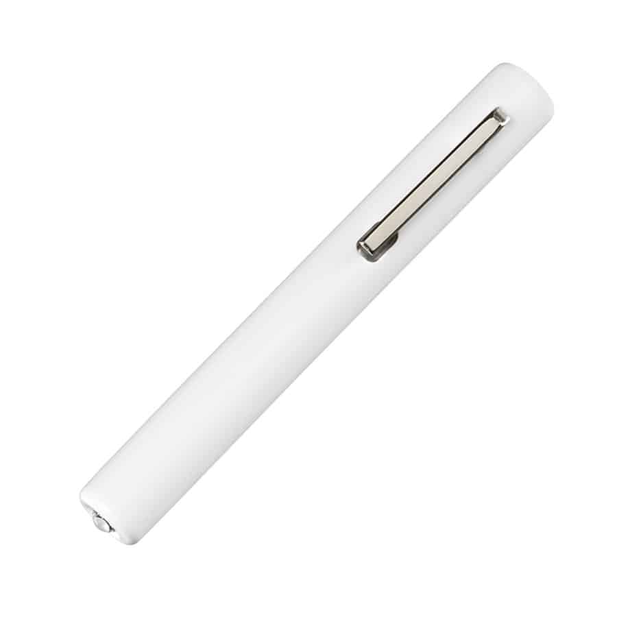 Standard Disposable Penlight
• Clip activated
• Standard illumination
• Plastic construction